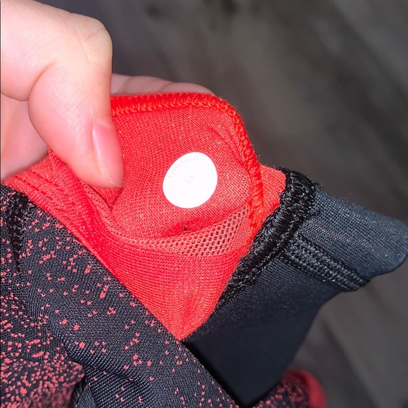 Black and Red Lululemon Sports Bra - Picture 4 of 5